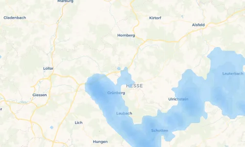 Regenradar Vorschaubild - Aktuelle Niederschläge in Atzenhain und Umgebung