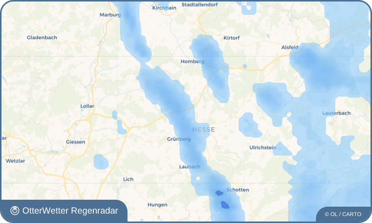 OtterWetter Regenradar-Widget Atzenhain