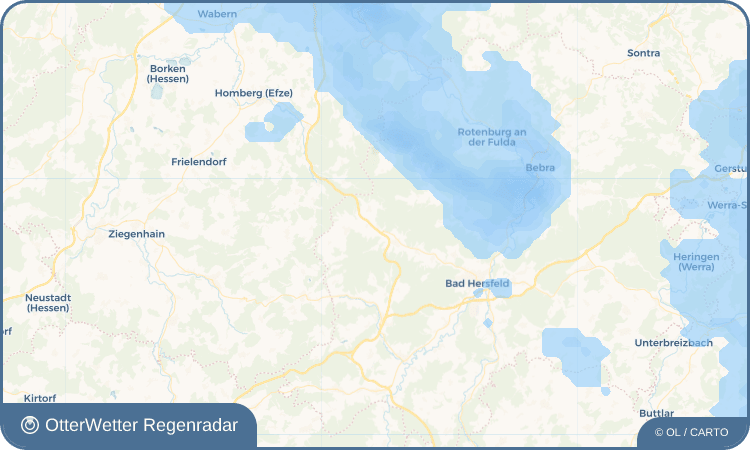 OtterWetter Regenradar-Widget Aua