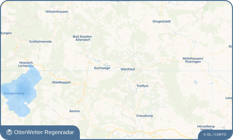 OtterWetter Regenradar-Widget Aue