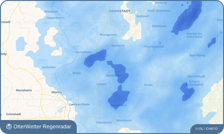 OtterWetter Regenradar-Widget Auerbach
