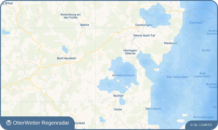 OtterWetter Regenradar-Widget Ausbach
