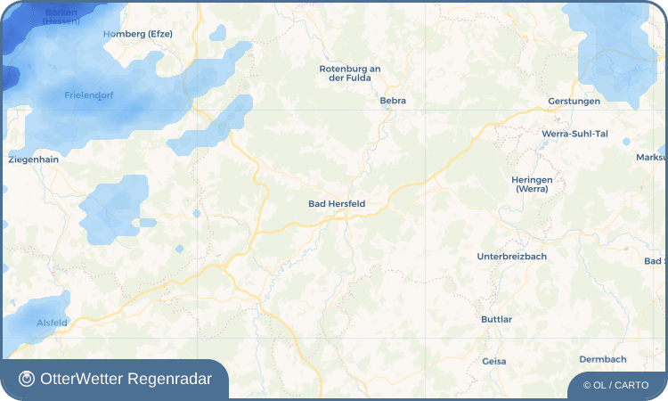 Widget-Vorschau für Bad Hersfeld Wetter-Widget-Vorschau mit Vorhersagedaten für Bad Hersfeld