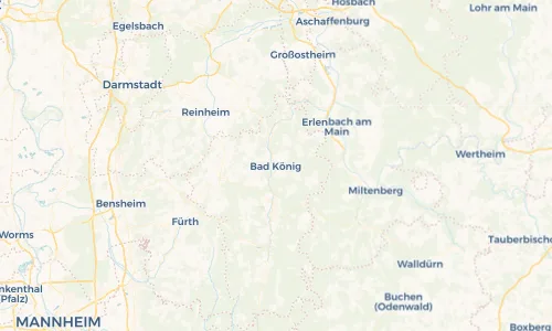 Regenradar Vorschaubild - Aktuelle Niederschläge in Bad König und Umgebung