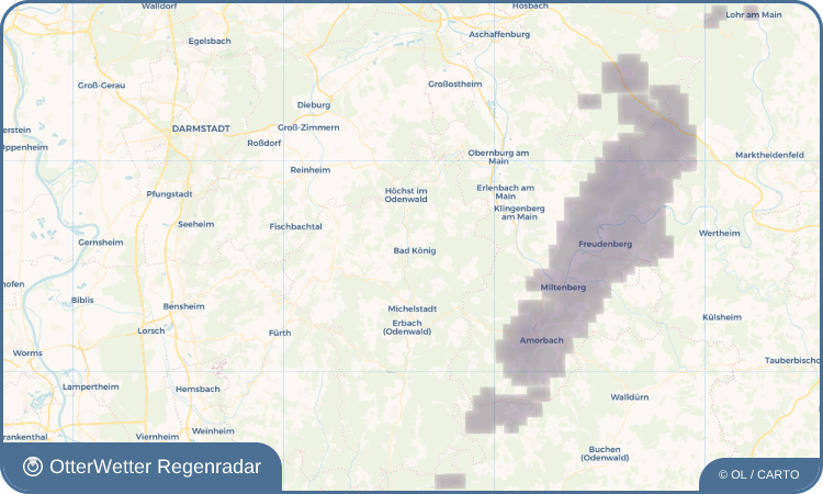 Wetter-Widget-Vorschau mit Vorhersagedaten für Bad König