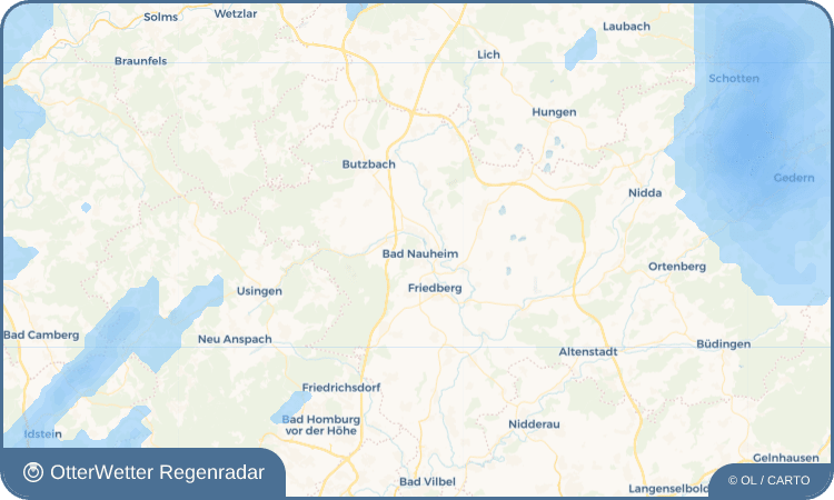 OtterWetter Regenradar-Widget Bad Nauheim