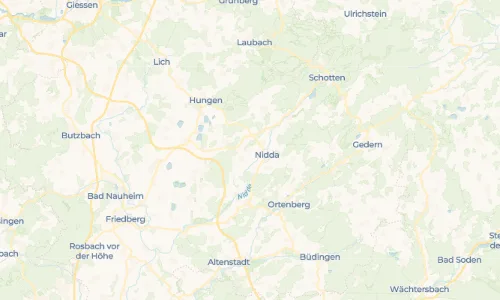 Regenradar Vorschaubild - Aktuelle Niederschläge in Bad Salzhausen und Umgebung
