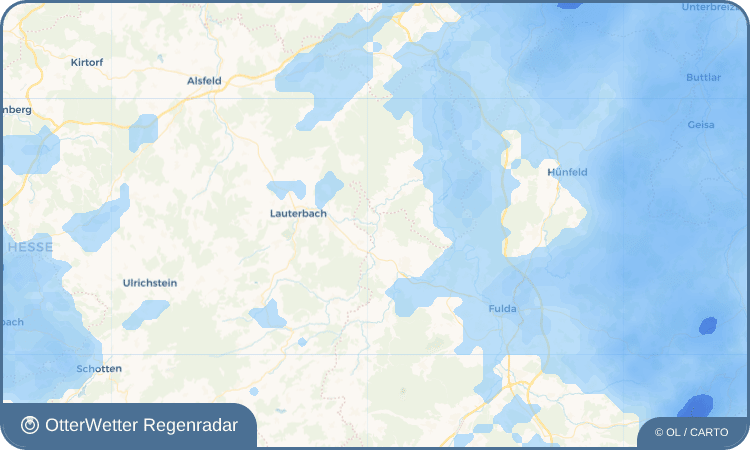 Widget-Vorschau für Bad Salzschlirf Wetter-Widget-Vorschau mit Vorhersagedaten für Bad Salzschlirf