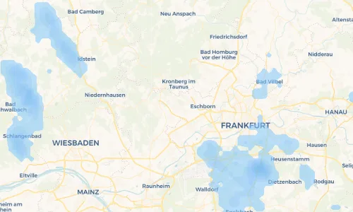 Regenradar Vorschaubild - Aktuelle Niederschläge in Bad Soden am Taunus und Umgebung