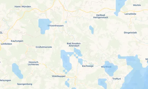 Regenradar Vorschaubild - Aktuelle Niederschläge in Bad Sooden-Allendorf und Umgebung