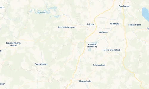 Regenradar Vorschaubild - Aktuelle Niederschläge in Bad Zwesten und Umgebung
