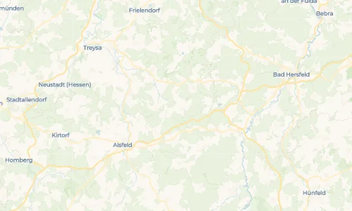 Regenradar-Vorschau: aktuelle Niederschläge in Bahnhof Ottrau und Umgebung