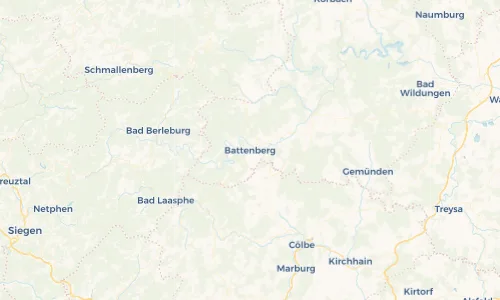 Regenradar Vorschaubild - Aktuelle Niederschläge in Battenberg und Umgebung