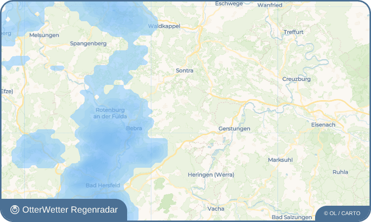 OtterWetter Regenradar-Widget Bauhaus