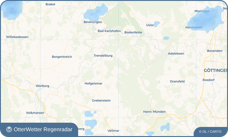 OtterWetter Regenradar-Widget Beberbeck