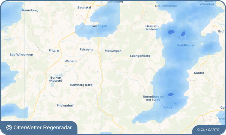OtterWetter Regenradar-Widget Beiseförth
