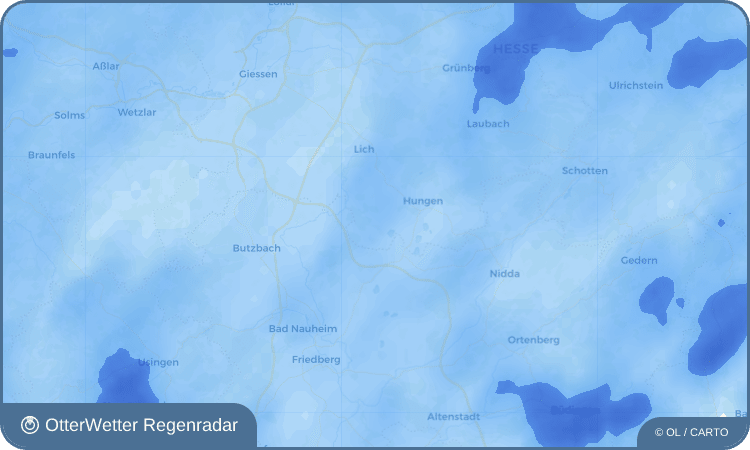 OtterWetter Regenradar-Widget Bellersheim