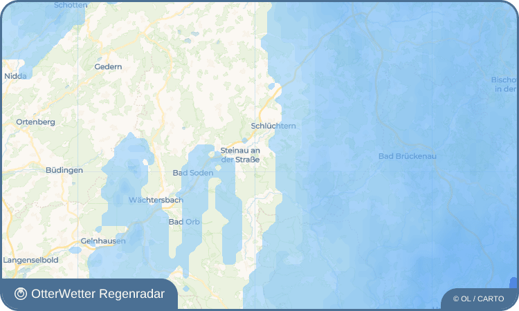 OtterWetter Regenradar-Widget Bellings