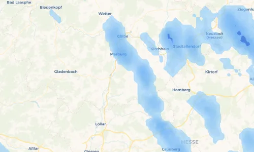 Regenradar Vorschaubild - Aktuelle Niederschläge in Beltershausen-Frauenberg und Umgebung