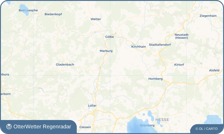 OtterWetter Regenradar-Widget Beltershausen-Frauenberg