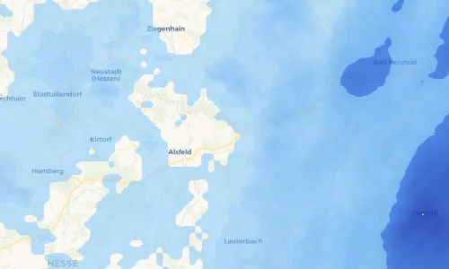 Regenradar Vorschaubild - Aktuelle Niederschläge in Berfa und Umgebung