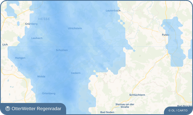OtterWetter Regenradar-Widget Bermuthshain