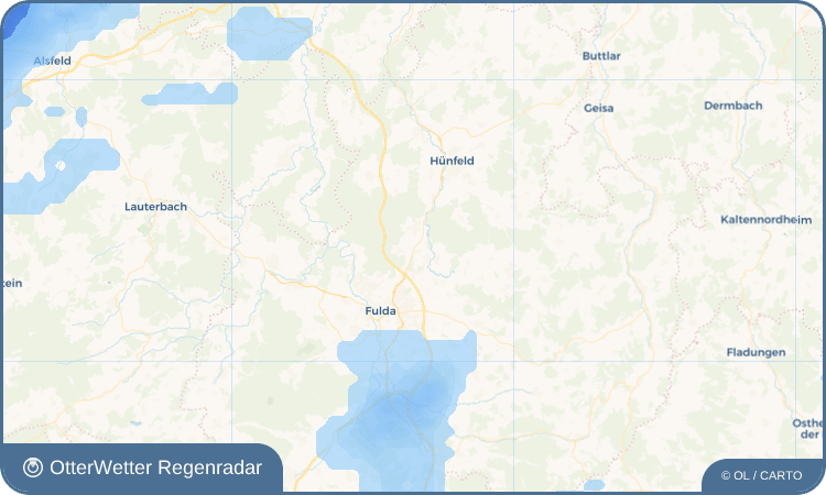 OtterWetter Regenradar-Widget Bernhards