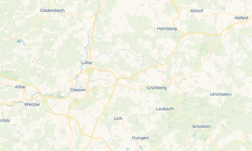Regenradar-Vorschau: aktuelle Niederschläge in Bersrod und Umgebung