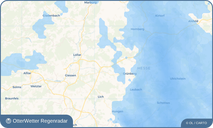 OtterWetter Regenradar-Widget Bersrod