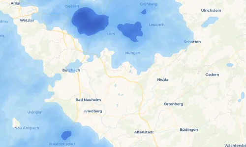 Regenradar Vorschaubild - Aktuelle Niederschläge in Berstadt und Umgebung