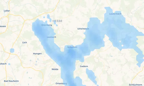 Regenradar Vorschaubild - Aktuelle Niederschläge in Betzenrod und Umgebung