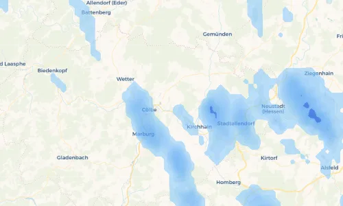 Regenradar Vorschaubild - Aktuelle Niederschläge in Betziesdorf und Umgebung