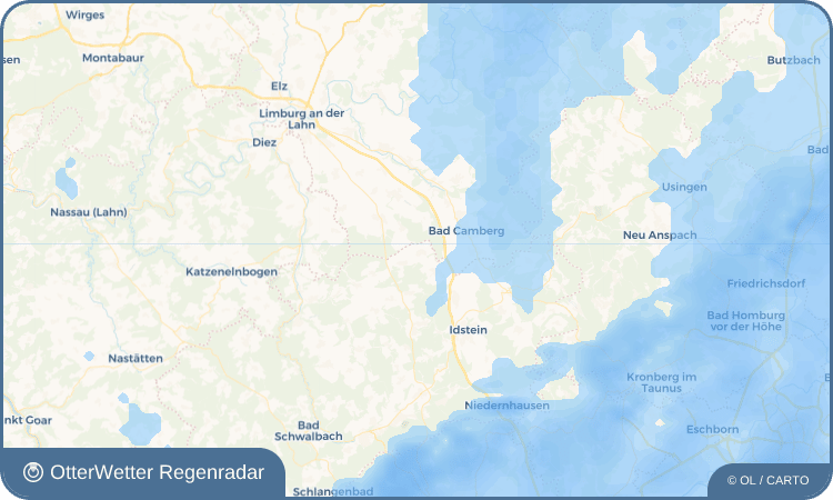 OtterWetter Regenradar-Widget Beuerbach