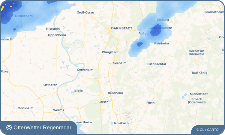 OtterWetter Regenradar-Widget Bickenbach