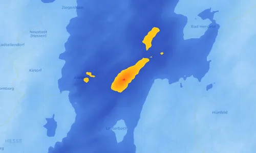 Regenradar Vorschaubild - Aktuelle Niederschläge in Bieben und Umgebung