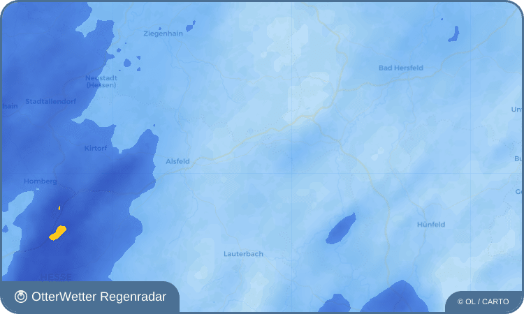 OtterWetter Regenradar-Widget Bieben
