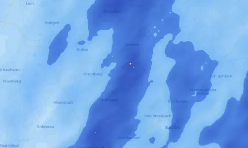 Regenradar Vorschaubild - Aktuelle Niederschläge in Bindsachsen und Umgebung