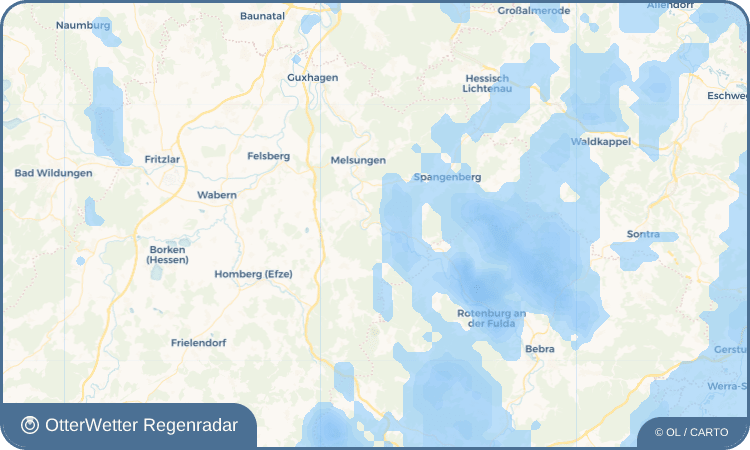 OtterWetter Regenradar-Widget Binsförth