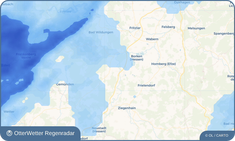 OtterWetter Regenradar-Widget Bischhausen