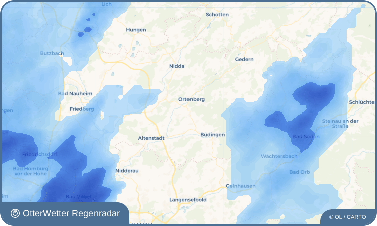 OtterWetter Regenradar-Widget Bleichenbach