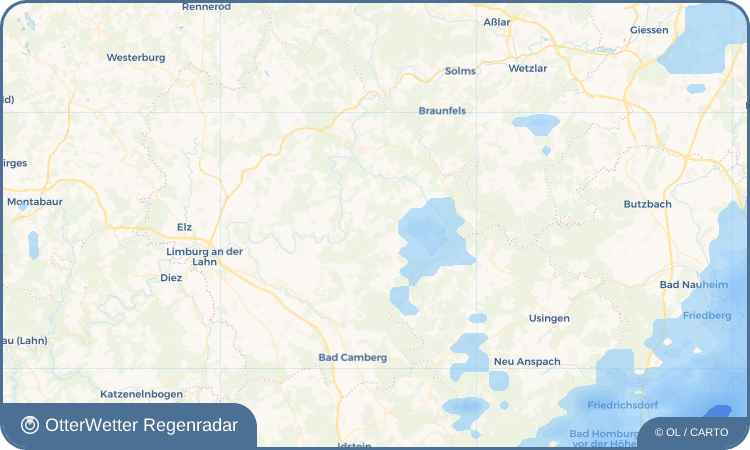 OtterWetter Regenradar-Widget Blessenbach