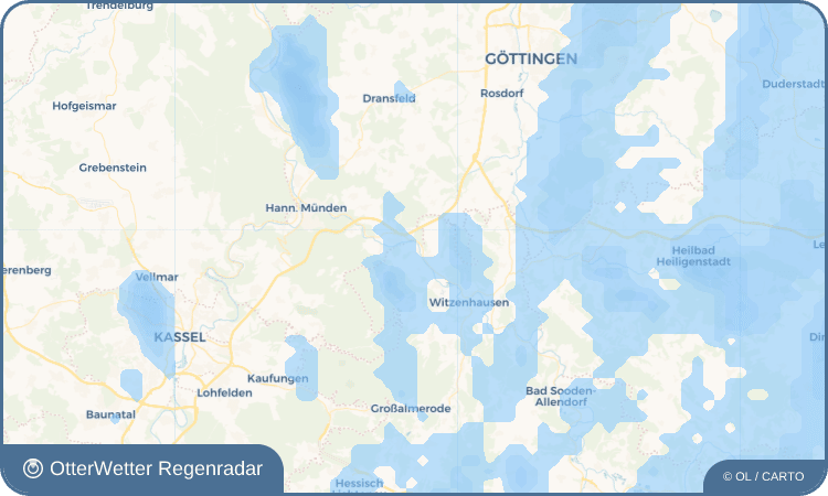 OtterWetter Regenradar-Widget Blickershausen