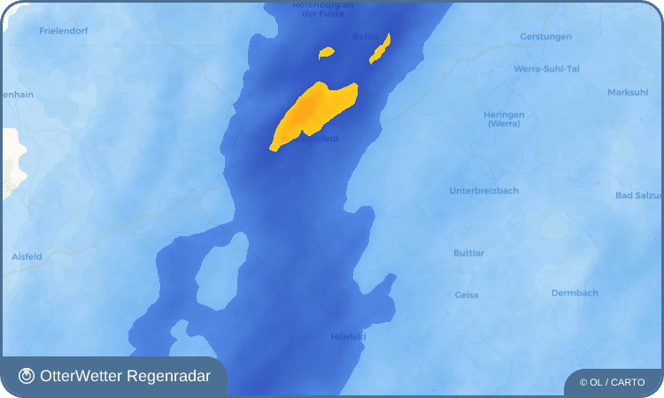 OtterWetter Regenradar-Widget Bodes