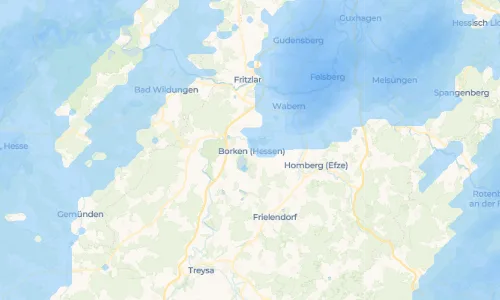 Regenradar Vorschaubild - Aktuelle Niederschläge in Borken (Hessen) und Umgebung
