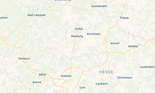 Regenradar Vorschaubild - Aktuelle Niederschläge in Bortshausen und Umgebung