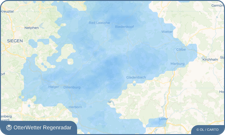 OtterWetter Regenradar-Widget Bottenhorn