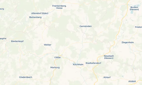 Regenradar Vorschaubild - Aktuelle Niederschläge in Bracht-Siedlung und Umgebung
