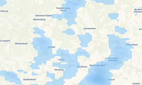 Regenradar Vorschaubild - Aktuelle Niederschläge in Bracht und Umgebung