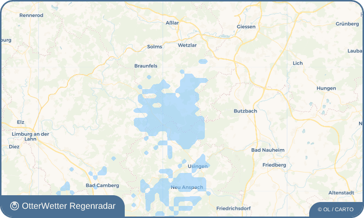OtterWetter Regenradar-Widget Brandoberndorf