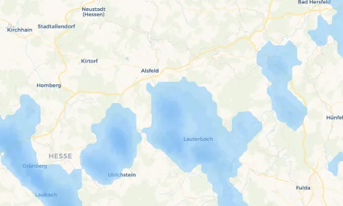 Regenradar Vorschaubild - Aktuelle Niederschläge in Brauerschwend und Umgebung